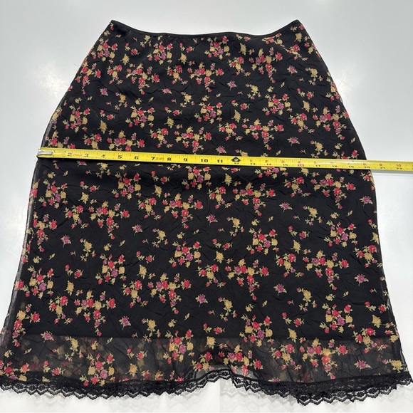 vintage 90s / y2k max studio floral spring midi skirt flowy size M - Picture 12 of 12